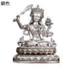 【運気アップ】文殊菩薩 真鍮製 風水グッズ チベット仏教 密教 坐像 仏像 ミニ 縁起物 厄災除け お守り 魔除け 彫像飾り 開運グッズ 風水 贈り物 開店祝い 書斎 室内 リビングルーム インテリア｜価格22,696円・送料のご案内