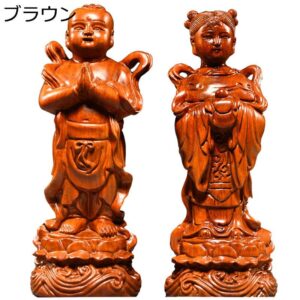 【開運グッズ】
金童玉女 善財童子 一対 ペア 道教美術 置物 風水グッズ 商売繁盛祈願 金運アップ 開運グッズ インテリア飾り お守り 厄除け 招財 財運 福運 富と幸運 オーナメント プレゼント 会社 店飾り 開業|価格27,378円・送料のご案内