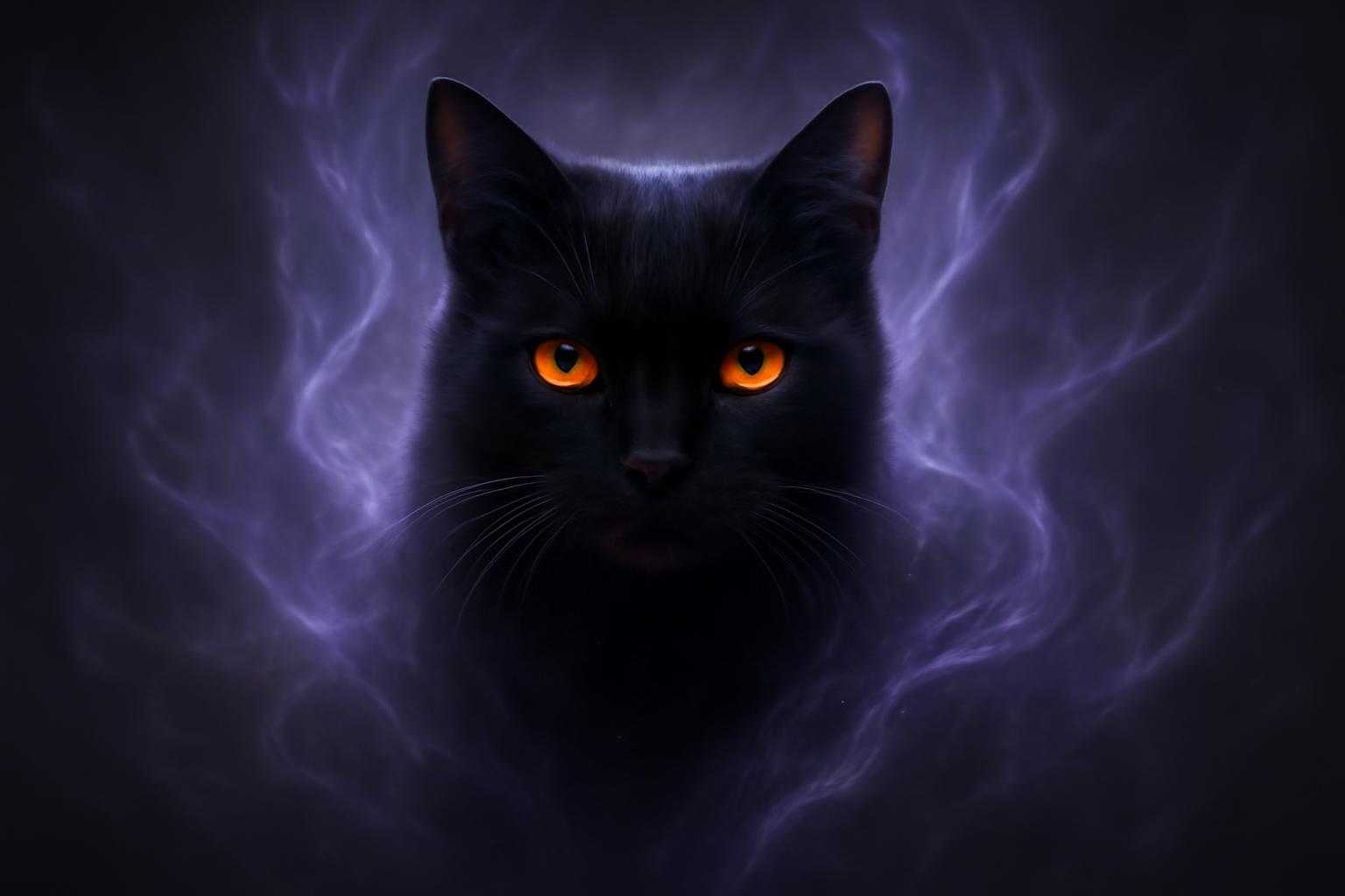 黒猫と目が合う瞬間のスピリチュアルな意味とは？運命の暗示を読み解く