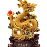 【運気アップ】龍 置物 開運置物 金 龍置物 干支 龍の置物 辰年 たつ年 お守り 開運グッズ 風水 アイテム 家の平安と家族のお守り 金運 金色 ドラゴン 辰|竜|dragon|昇龍 送料無料｜価格15,500円・送料のご案内