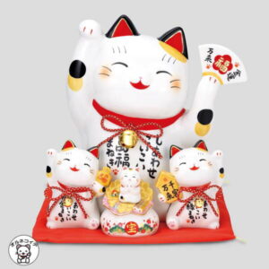 【運気アップ】開店祝い 花以外 周年祝い カフェ プレゼント 招き猫 置物 サロン 居酒屋 飲食店 特大 大きい まねき猫 【彩絵お金招き猫（萬福まねき）（貯金箱）】まねき猫 送料無料 開業祝い 右手と左手 開運グッズ 金運上昇 外国人 貯金箱 お札 置物 おしゃれ オープン 記念品 p3｜価格34,320円・送料のご案内