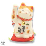 【幸運↑】開店祝い 花以外 周年祝い 移転祝い 招き猫 置物 まねきねこ 【彩絵金運来福招き猫(鈴付・小)】高さ7.5cm まねき猫 専門店 招きねこ 開運グッズ 招福 千客万来 お金招き 金運 猫 雑貨 ネコ ねこ グッズ 開業 記念品 金運アップ 右手上げ 薬師窯 手長招き猫 合格祈願 p2｜価格1,650円・送料のご案内