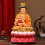 【開運グッズ】子送り観音 観世音菩薩像 仏像 観音像 子を授ける 母と赤ちゃんの無事を守る 置物 開運グッズ 縁起物 インテリア飾り 厄除け 邪気除け お守り 仕事運 運気上昇 風水 樹脂彫刻 祈る 供奉 寝室 家用｜価格11,980円・送料のご案内